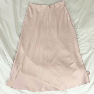 Express Satin Midi Skirt
